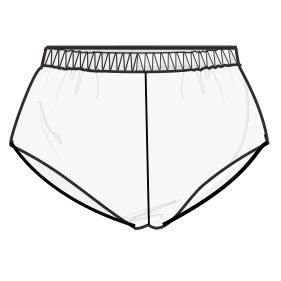 Moldes de confeccion para HOMBRES Shorts Short entrenamiento 9489